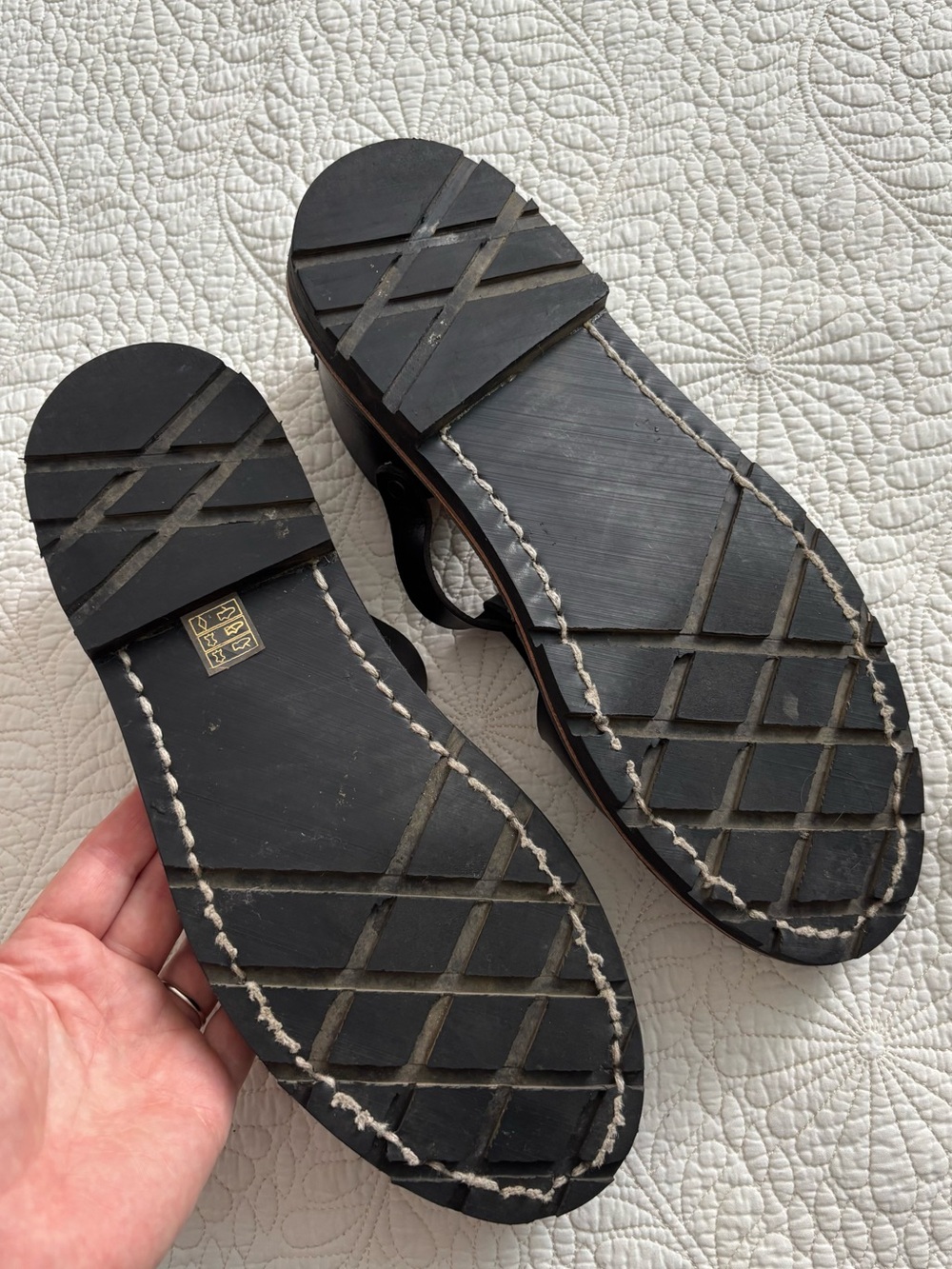 STEVE MONO Artisanal Sandals 10/12 Black / 41 - Picture 10 of 13
